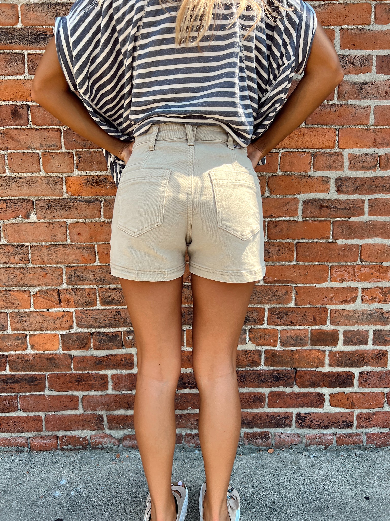 FINAL SALE- Caught Up Khaki Shorts