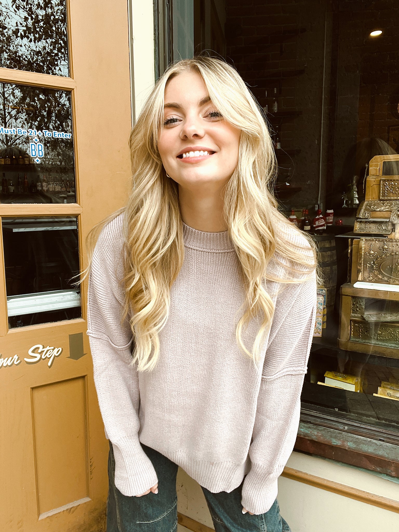 Cozy For Keeps Lilac Sweater