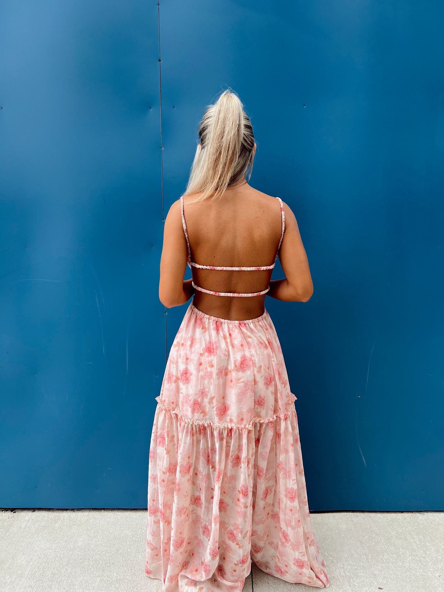 Summer Forever Rose Floral Maxi Dress