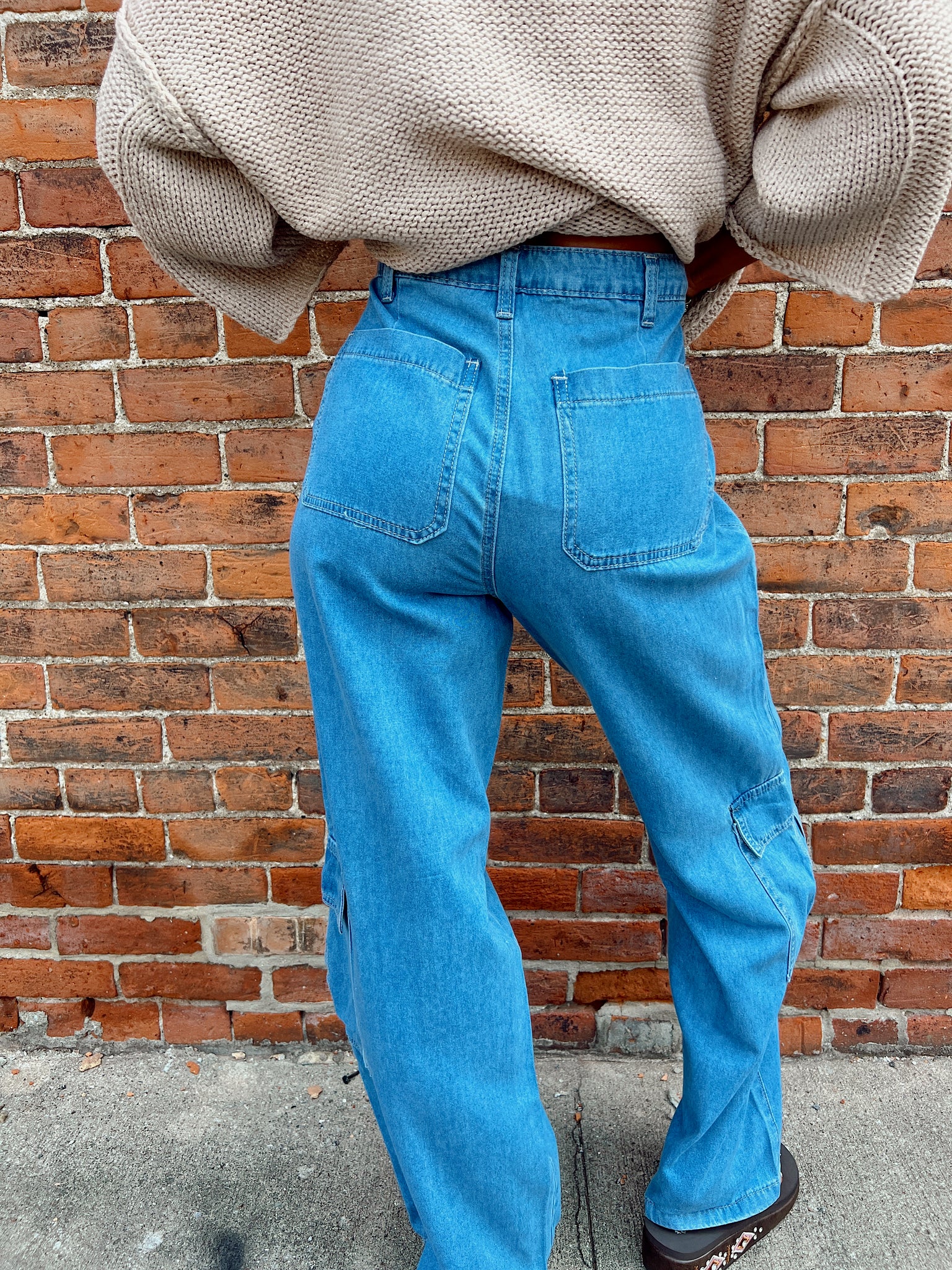 Soft Focus Blueberry Cargo Pants