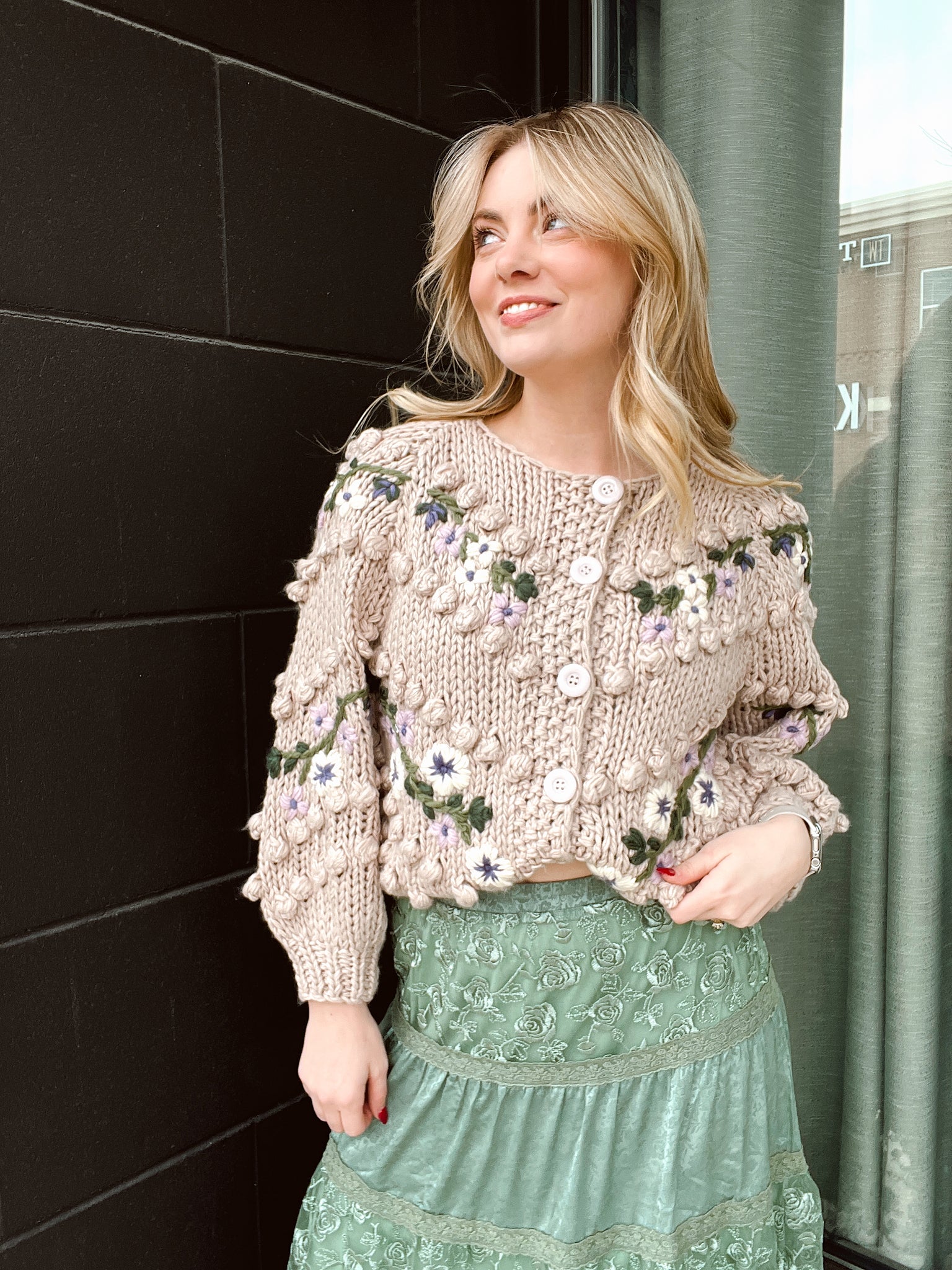 Soft Petals Knit Cardigan