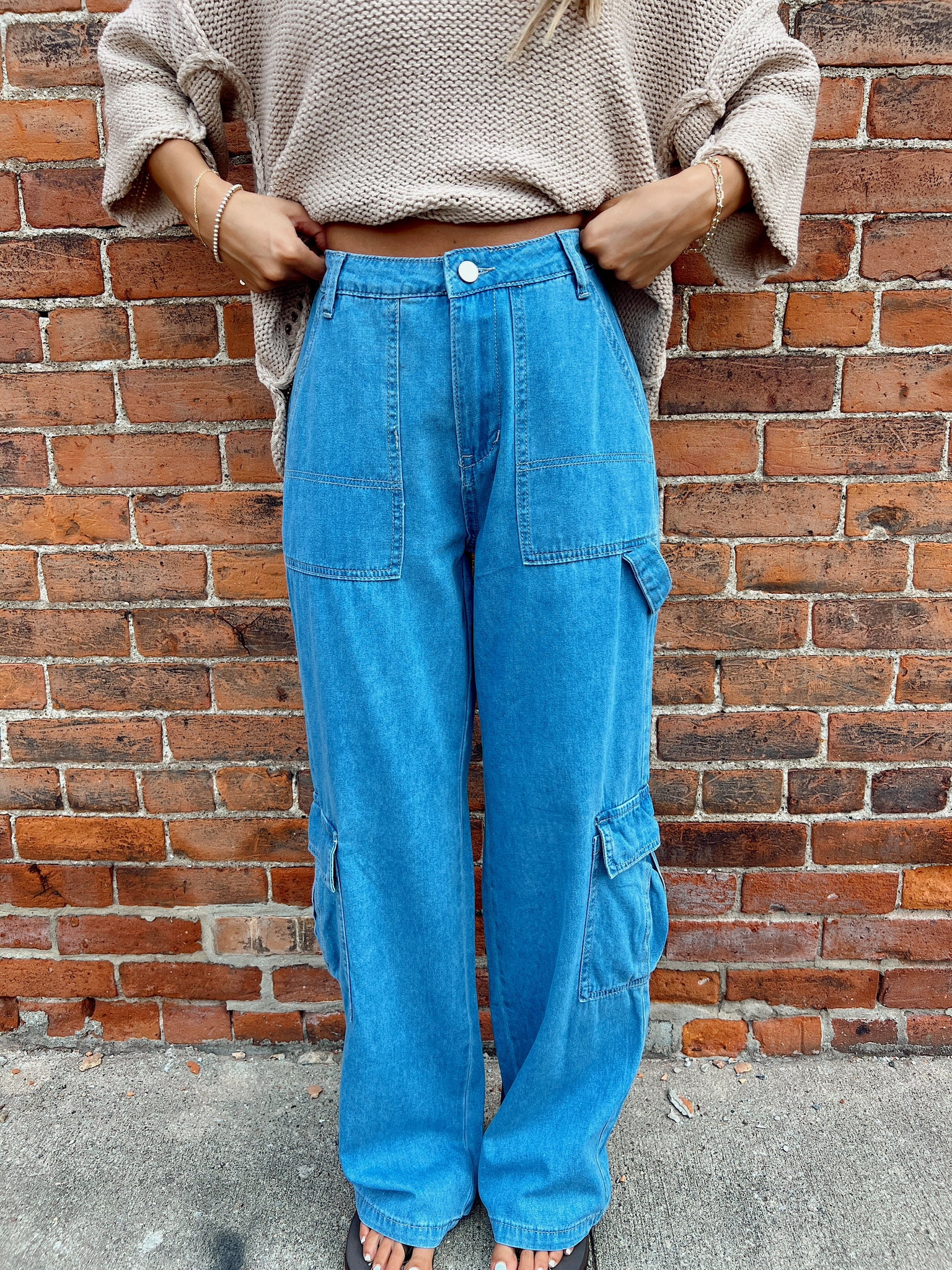 Soft Focus Blueberry Cargo Pants