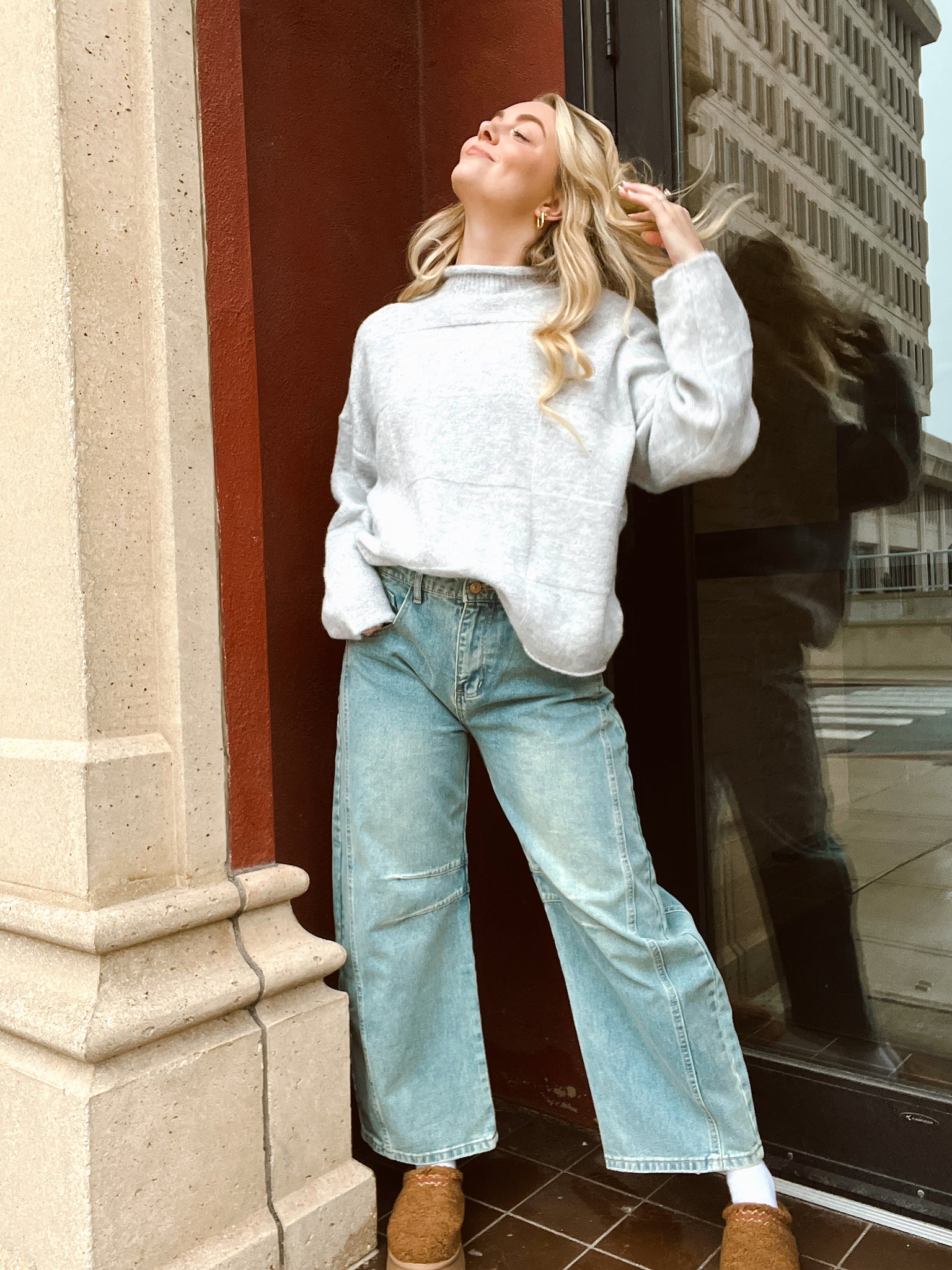 Rodeo Drive Vintage Wash Barrel Jeans