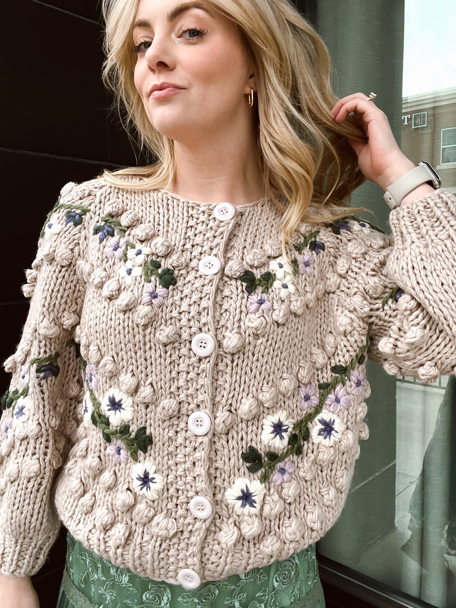 Soft Petals Knit Cardigan