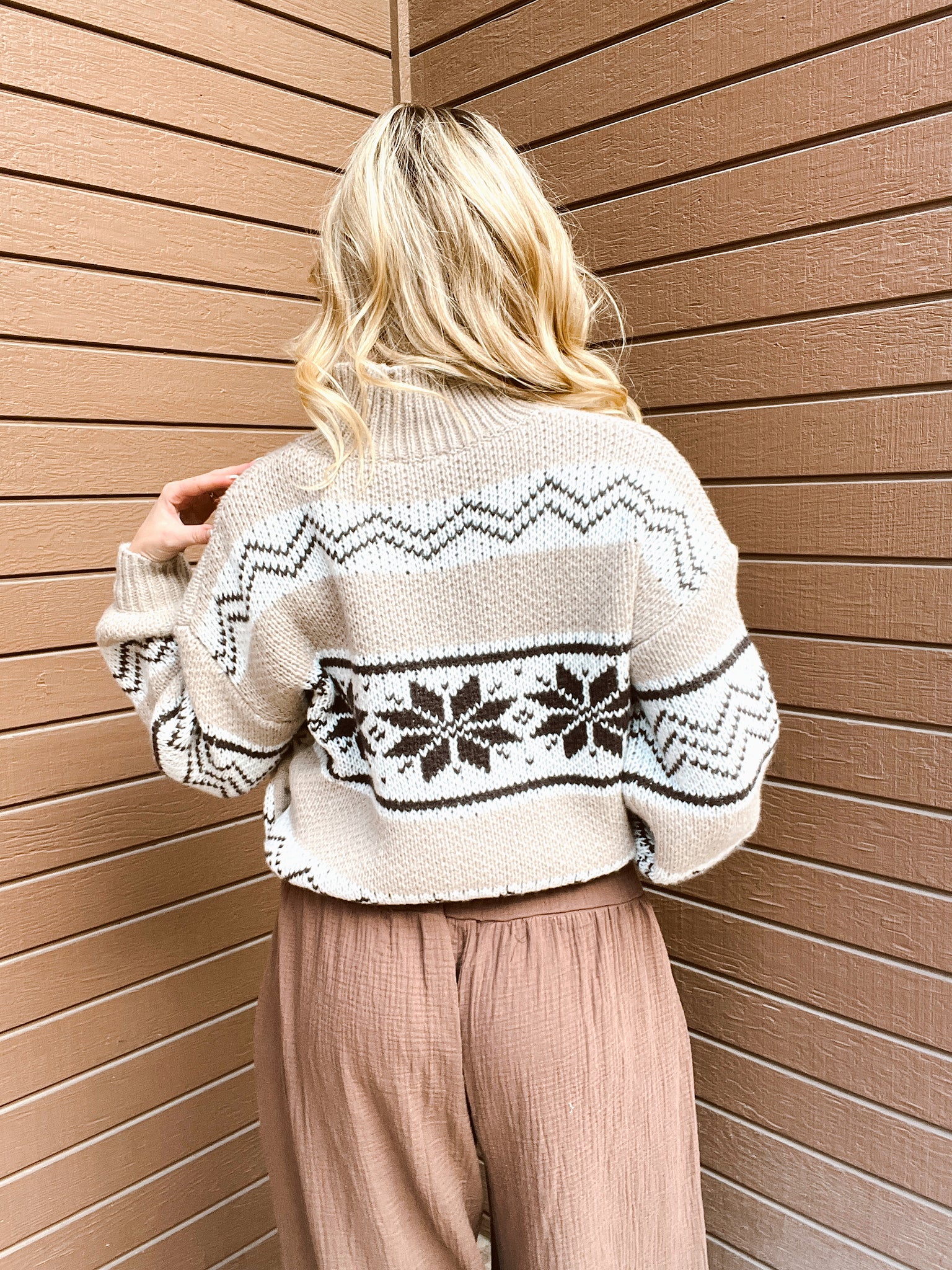 Home For The Holidays Tan Sweater Jacket