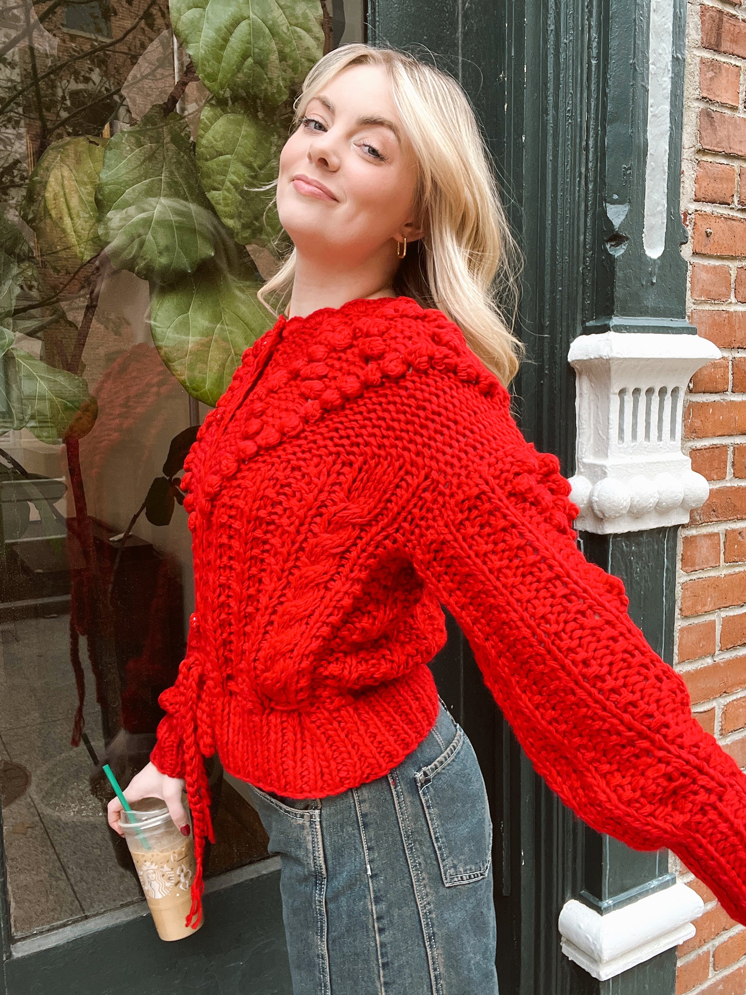 Cranberry Kisses Knit Sweater