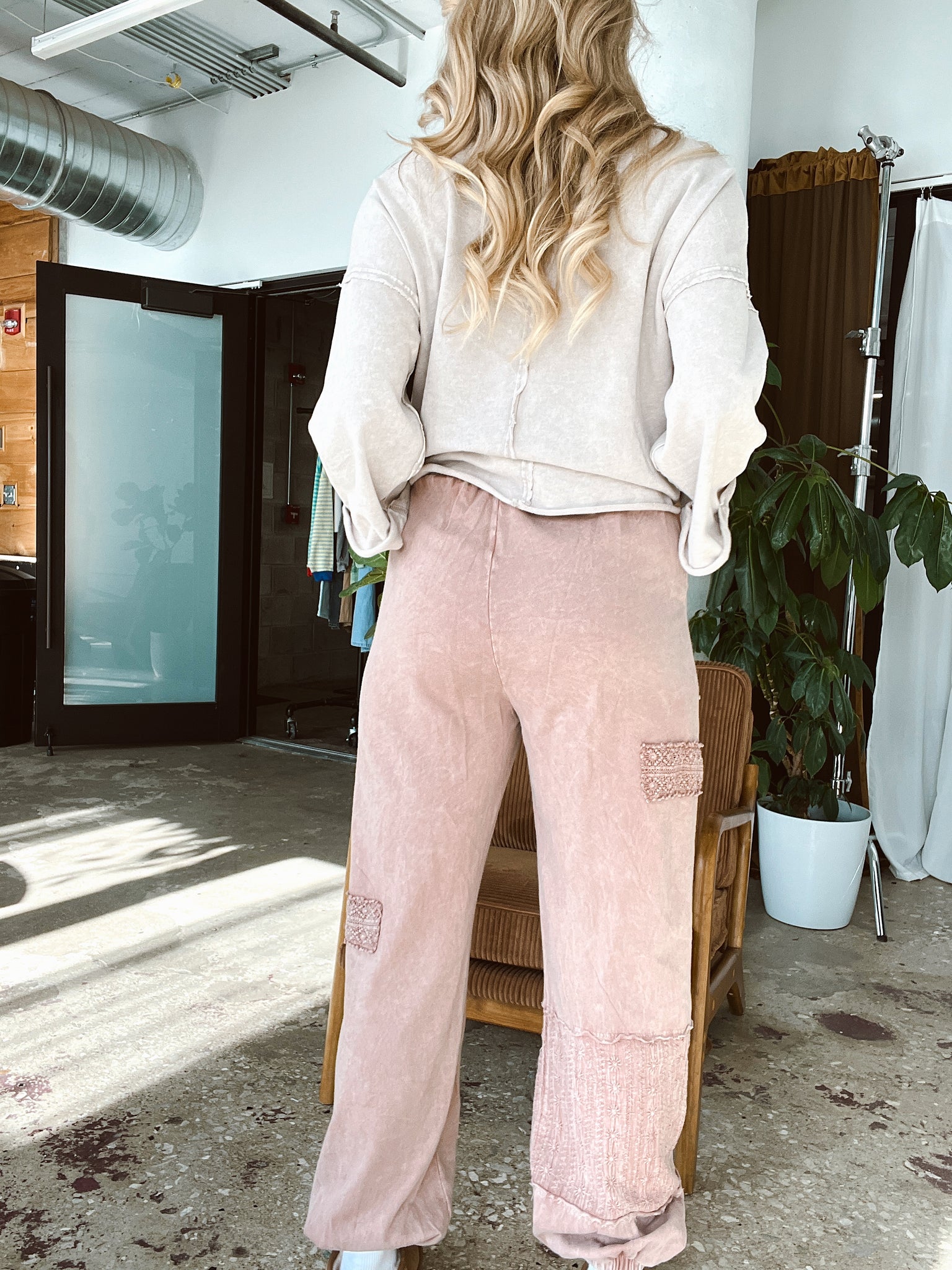 To Be Loved Dusty Rose Pants