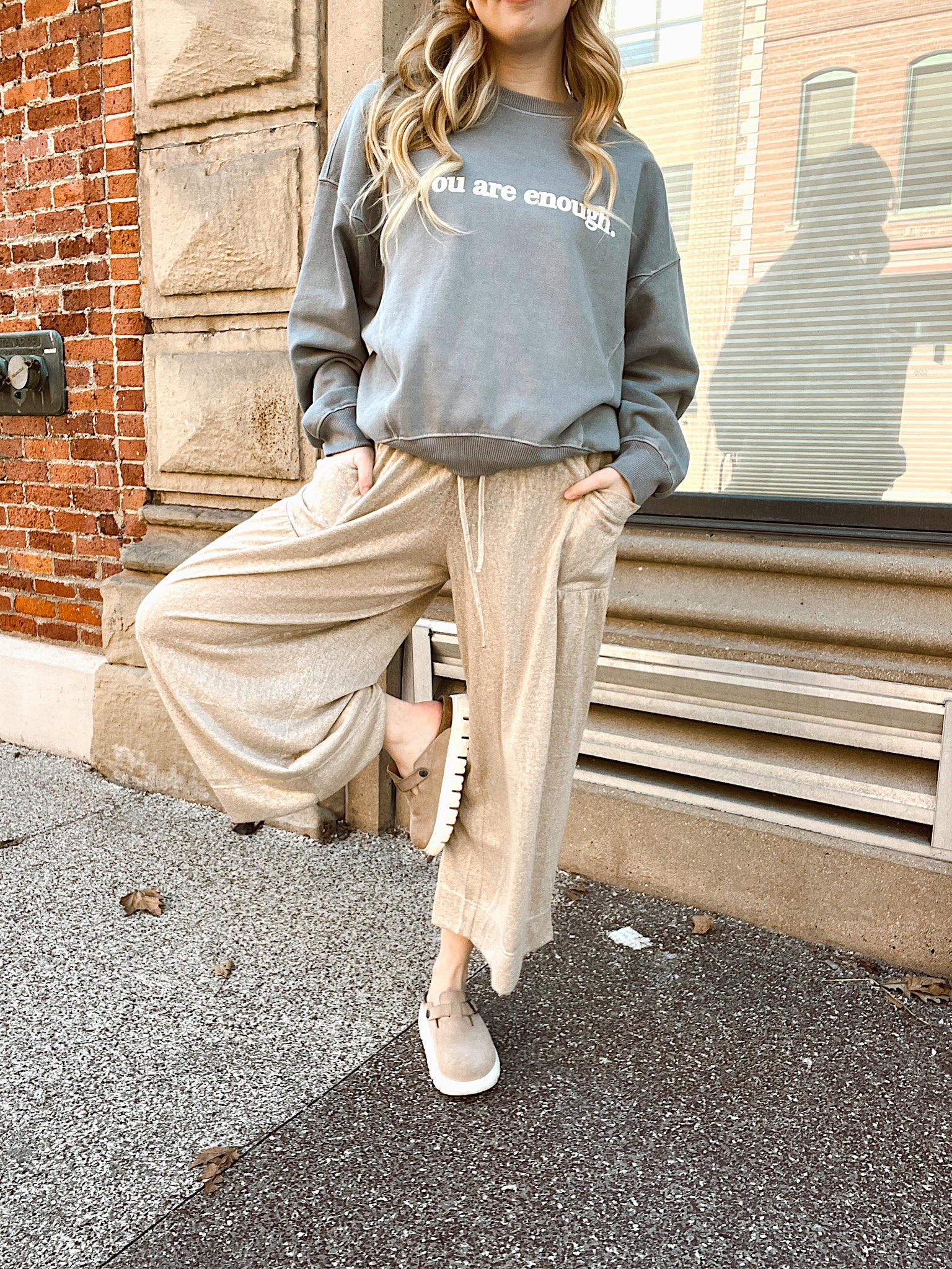 Lounge Around Straw Relaxed Pants